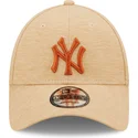 lippikset-kaareva-ruskea-saadettava-nauha-9forty-jersey-essential-new-york-yankees-mlb-new-era