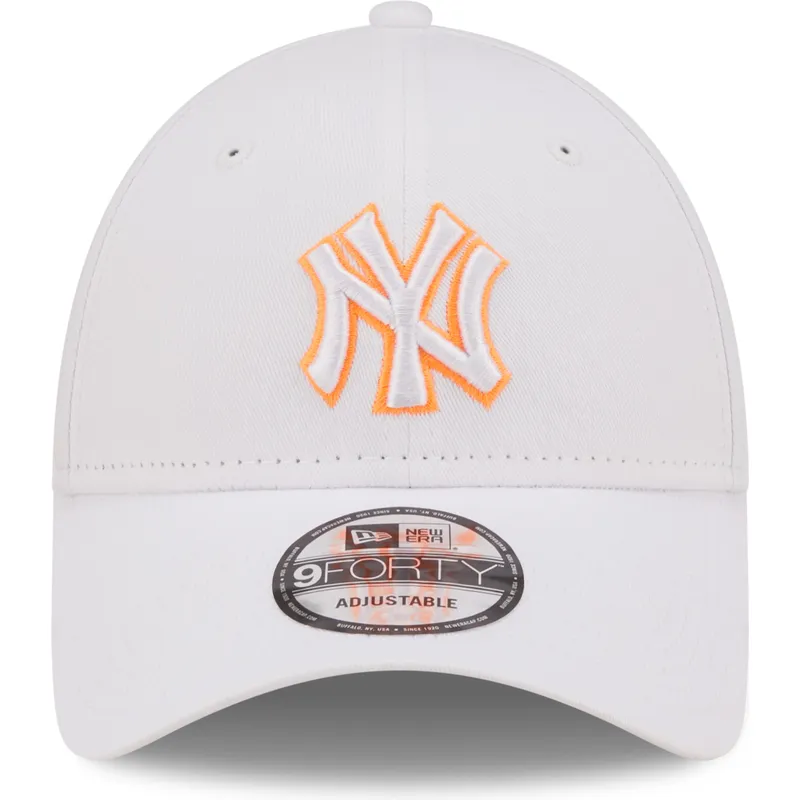 lippikset-kaareva-valkoinen-saadettava-nauha-9forty-neon-outline-new-york-yankees-mlb-new-era lippikset-kaareva-valkoinen-saadettava-nauha-9forty-neon-outline-new-york-yankees-mlb-new-era