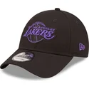 lippikset-kaareva-musta-saadettava-nauha-9forty-neon-outline-los-angeles-lakers-nba-new-era