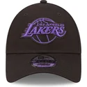 lippikset-kaareva-musta-saadettava-nauha-9forty-neon-outline-los-angeles-lakers-nba-new-era