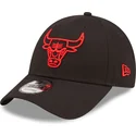 lippikset-kaareva-musta-saadettava-nauha-9forty-neon-outline-chicago-bulls-nba-new-era