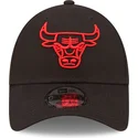 lippikset-kaareva-musta-saadettava-nauha-9forty-neon-outline-chicago-bulls-nba-new-era