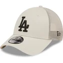 lippikset-kaareva-rekka-beige-saadettava-nauha-a-frame-home-field-los-angeles-dodgers-mlb-new-era