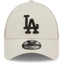 lippikset-kaareva-rekka-beige-saadettava-nauha-a-frame-home-field-los-angeles-dodgers-mlb-new-era
