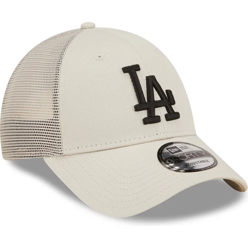 lippikset-kaareva-rekka-beige-saadettava-nauha-a-frame-home-field-los-angeles-dodgers-mlb-new-era