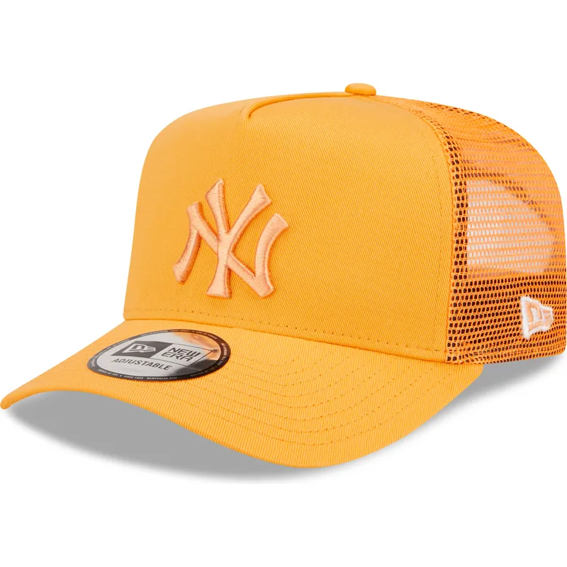 cap-kaareva-orange-snapback-a-frame-tonal-mesh-new-york-yankees-mlb-new-era