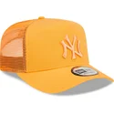 lippikset-kaareva-rekka-oranssi-snapback-a-frame-tonal-mesh-new-york-yankees-mlb-new-era