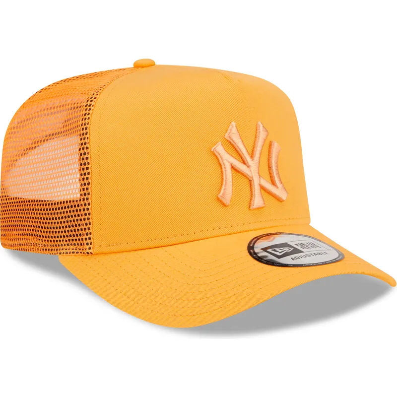 cap-kaareva-orange-snapback-a-frame-tonal-mesh-new-york-yankees-mlb-new-era