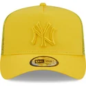 lippikset-kaareva-rekka-keltainen-snapback-a-frame-tonal-mesh-new-york-yankees-mlb-new-era