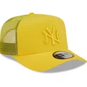 lippikset-kaareva-rekka-keltainen-snapback-a-frame-tonal-mesh-new-york-yankees-mlb-new-era