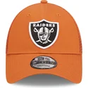 cap-kaareva-orange-adjustable-strap-a-frame-home-field-las-vegas-raiders-nfl-new-era