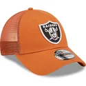 cap-kaareva-orange-adjustable-strap-a-frame-home-field-las-vegas-raiders-nfl-new-era