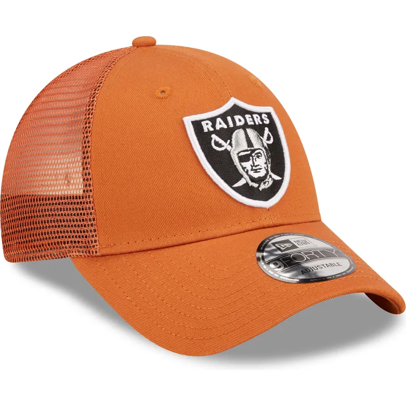 cap-kaareva-orange-adjustable-strap-a-frame-home-field-las-vegas-raiders-nfl-new-era