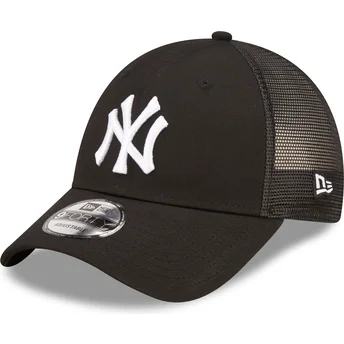 Lippikset kaareva rekka musta säädettävä nauha A Frame Home Field New York Yankees MLB New Era