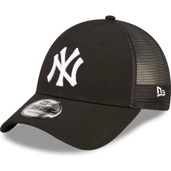 New Era A Frame Home Field New York Yankees MLB Black Adjustable Trucker Hat