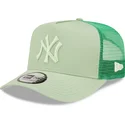 lippikset-kaareva-rekka-vihrea-snapback-a-frame-tonal-mesh-new-york-yankees-mlb-new-era