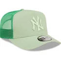 lippikset-kaareva-rekka-vihrea-snapback-a-frame-tonal-mesh-new-york-yankees-mlb-new-era