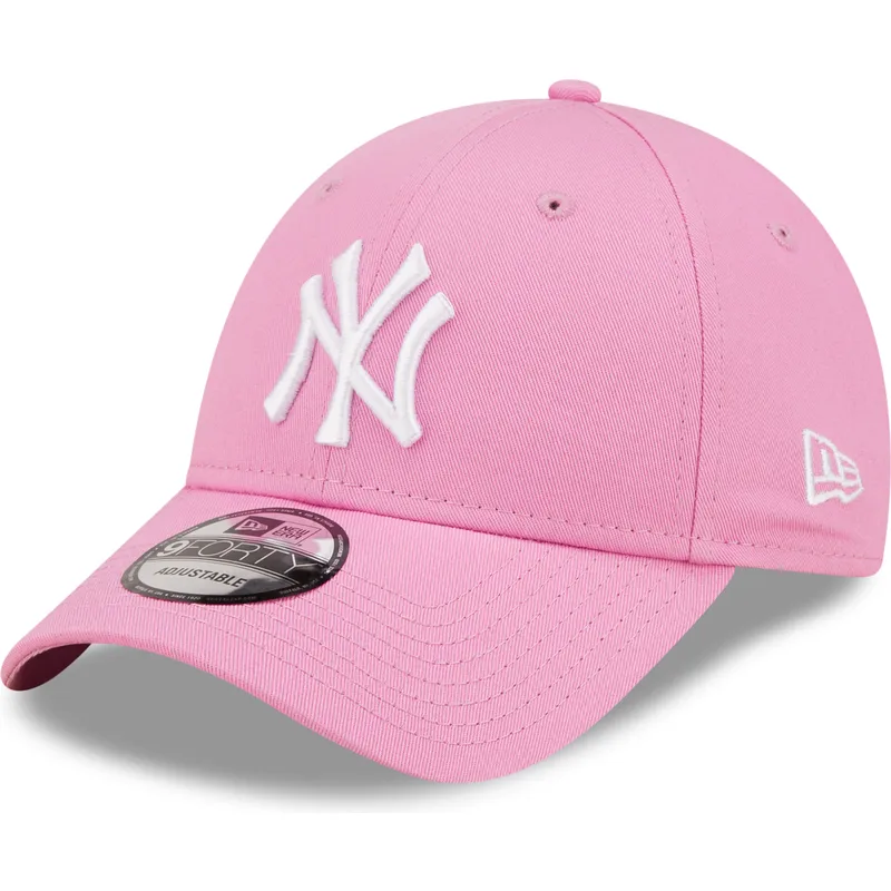 lippikset-kaareva-vaaleanpunainen-saadettava-nauha-9forty-league-essential-new-york-yankees-mlb-new-era lippikset-kaareva-vaaleanpunainen-saadettava-nauha-9forty-league-essential-new-york-yankees-mlb-new-era