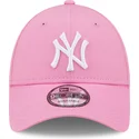 lippikset-kaareva-vaaleanpunainen-saadettava-nauha-9forty-league-essential-new-york-yankees-mlb-new-era