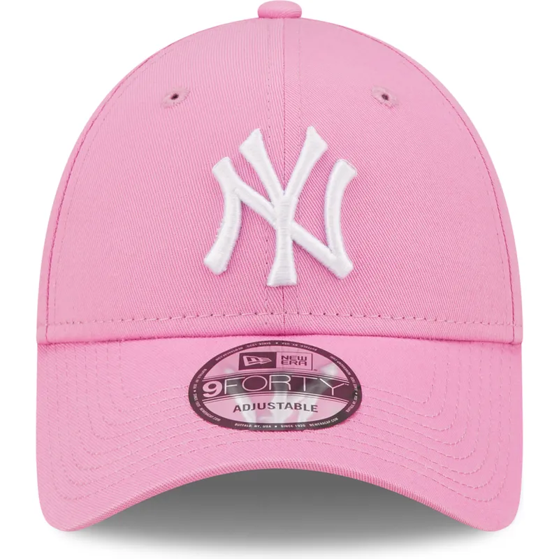 lippikset-kaareva-vaaleanpunainen-saadettava-nauha-9forty-league-essential-new-york-yankees-mlb-new-era lippikset-kaareva-vaaleanpunainen-saadettava-nauha-9forty-league-essential-new-york-yankees-mlb-new-era