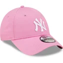 lippikset-kaareva-vaaleanpunainen-saadettava-nauha-9forty-league-essential-new-york-yankees-mlb-new-era
