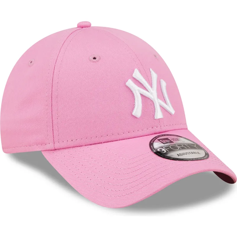 lippikset-kaareva-vaaleanpunainen-saadettava-nauha-9forty-league-essential-new-york-yankees-mlb-new-era lippikset-kaareva-vaaleanpunainen-saadettava-nauha-9forty-league-essential-new-york-yankees-mlb-new-era