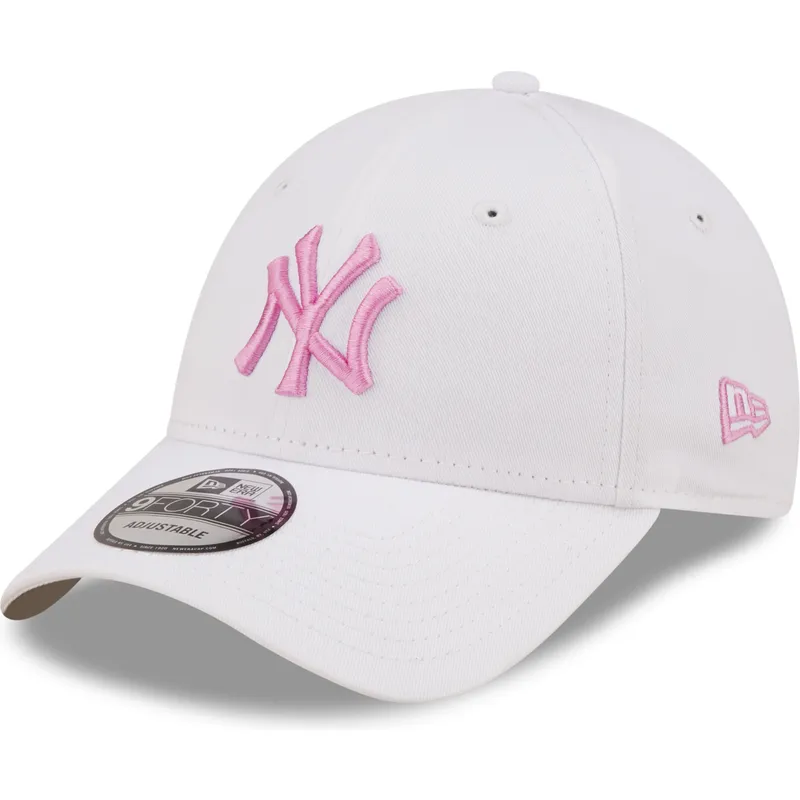 lippikset-kaareva-valkoinen-saadettava-nauha-rosa-9forty-league-essential-new-york-yankees-mlb-new-era
