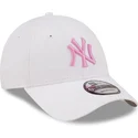lippikset-kaareva-valkoinen-saadettava-nauha-rosa-9forty-league-essential-new-york-yankees-mlb-new-era