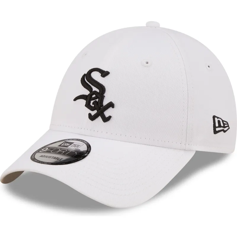 lippikset-kaareva-valkoinen-saadettava-nauha-9forty-league-essential-chicago-white-sox-mlb-new-era