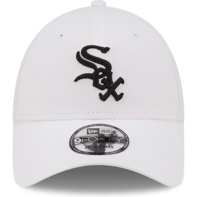 lippikset-kaareva-valkoinen-saadettava-nauha-9forty-league-essential-chicago-white-sox-mlb-new-era