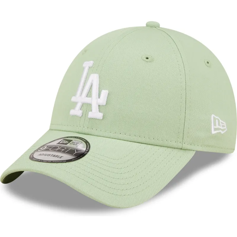 lippikset-kaareva-vihrea-saadettava-nauha-9forty-league-essential-los-angeles-dodgers-mlb-new-era