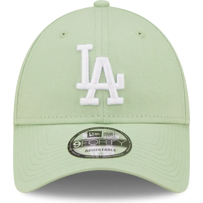 lippikset-kaareva-vihrea-saadettava-nauha-9forty-league-essential-los-angeles-dodgers-mlb-new-era