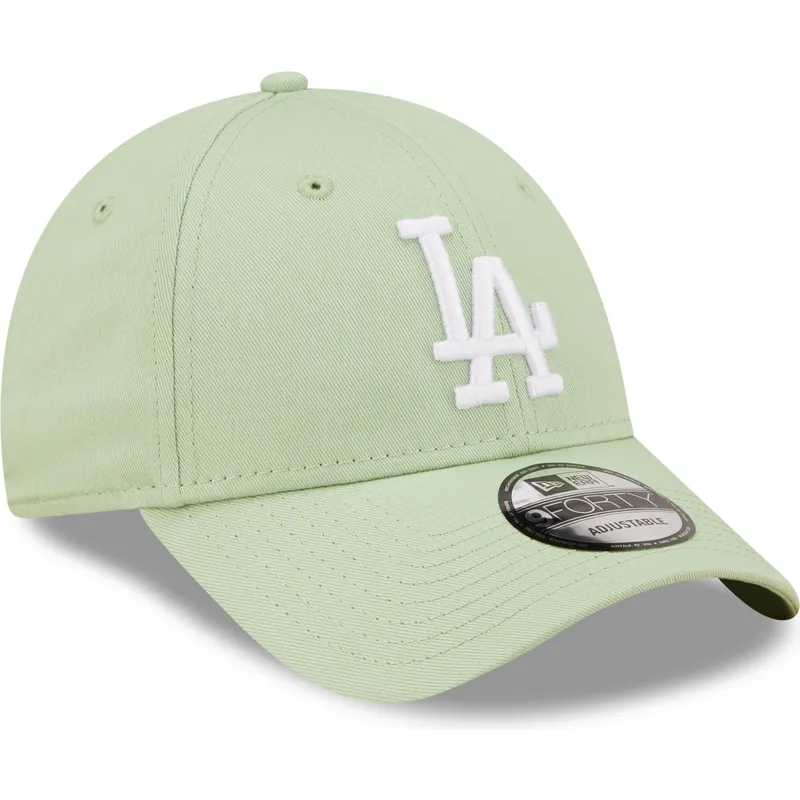 lippikset-kaareva-vihrea-saadettava-nauha-9forty-league-essential-los-angeles-dodgers-mlb-new-era