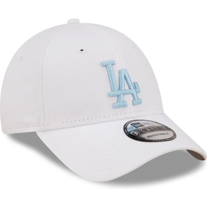 lippikset-kaareva-valkoinen-saadettava-nauha-9forty-league-essential-los-angeles-dodgers-mlb-new-era