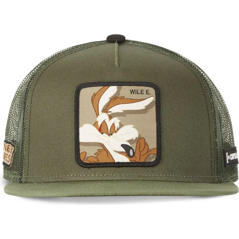 lippikset-littea-rekka-vihrea-snapback-casf-wi4-kojootti-looney-tunes-capslab