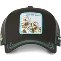 lippikset-kaareva-rekka-musta-snapback-re3-rick-ja-morty-capslab