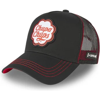 Lippikset kaareva rekka musta snapback CC1 Chupa Chups Capslab