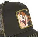 lippikset-kaareva-rekka-ruskea-snapback-tasmanian-piru-looney-tunes-capslab