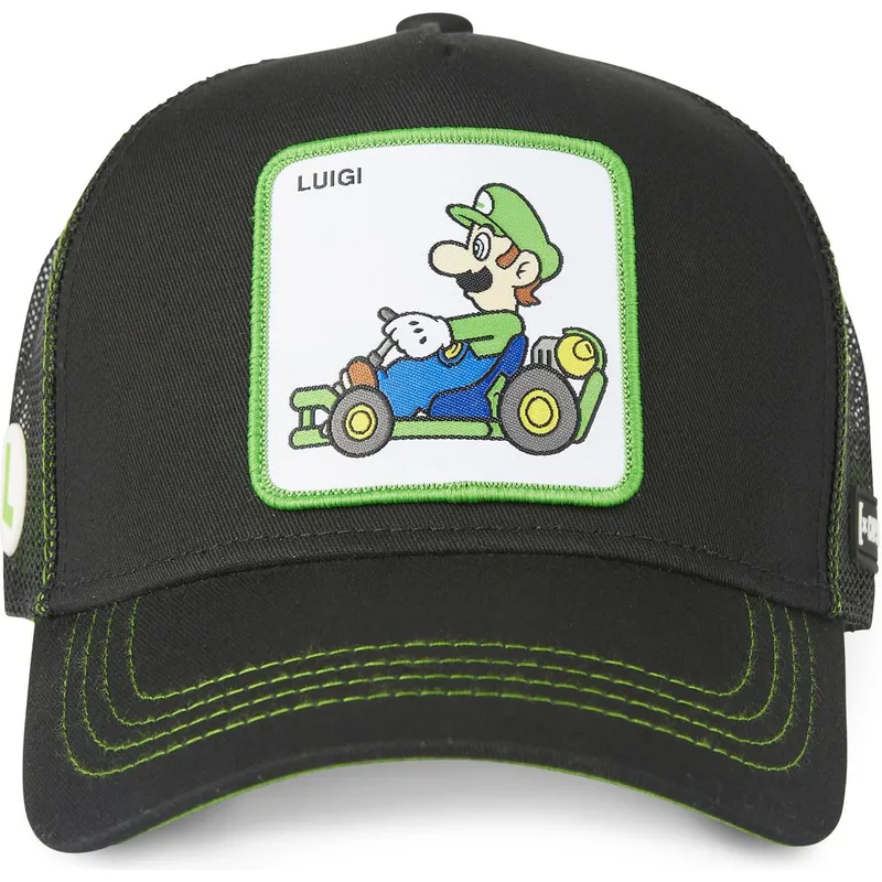 lippikset-kaareva-rekka-musta-snapback-kart-lui1-bros-luigi-super-mario-bros-capslab lippikset-kaareva-rekka-musta-snapback-kart-lui1-bros-luigi-super-mario-bros-capslab