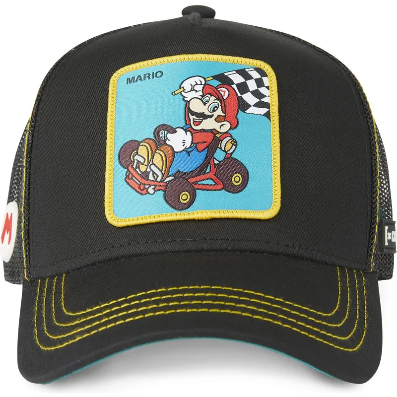 lippikset-kaareva-rekka-musta-snapback-kart-vic1-bros-mario-super-mario-bros-capslab