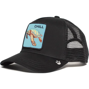 lippikset-kaareva-rekka-musta-snapback-chill-the-farm-goorin-bros