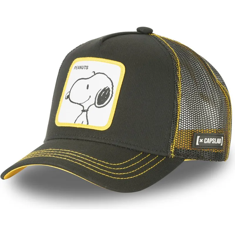 cap-kaareva-black-snapback-snoopy-peanuts-capslab