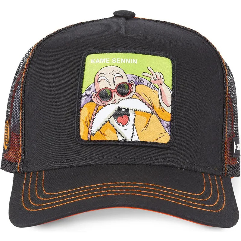 lippikset-kaareva-rekka-musta-snapback-db3-kam1-muten-roshi-dragon-ball-capslab lippikset-kaareva-rekka-musta-snapback-db3-kam1-muten-roshi-dragon-ball-capslab