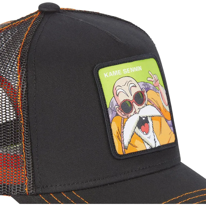 lippikset-kaareva-rekka-musta-snapback-db3-kam1-muten-roshi-dragon-ball-capslab lippikset-kaareva-rekka-musta-snapback-db3-kam1-muten-roshi-dragon-ball-capslab
