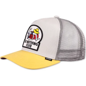 Lippikset kaareva rekka harmaa snapback Do Nothing Club HFT DNC New 1.6 Djinns
