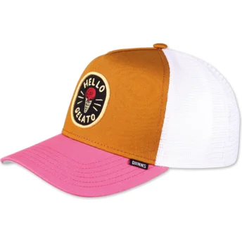 Lippikset kaareva rekka ruskea snapback Hello Gelato HFT Food Djinns