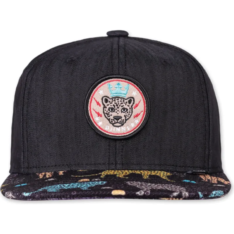 lippikset-littea-musta-snapback-gepard-linen-rev-djinns lippikset-littea-musta-snapback-gepard-linen-rev-djinns