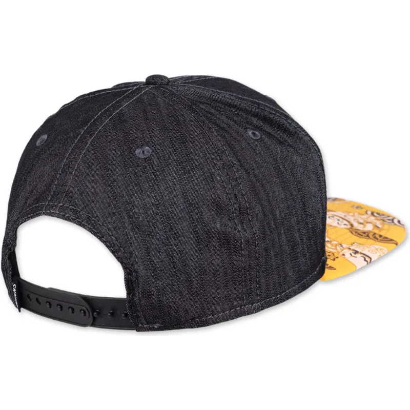 lippikset-littea-musta-snapback-lucky-cat-linen-rev-djinns lippikset-littea-musta-snapback-lucky-cat-linen-rev-djinns