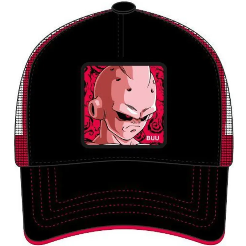 lippikset-kaareva-rekka-musta-snapback-kid1-kid-buu-dragon-ball-capslab