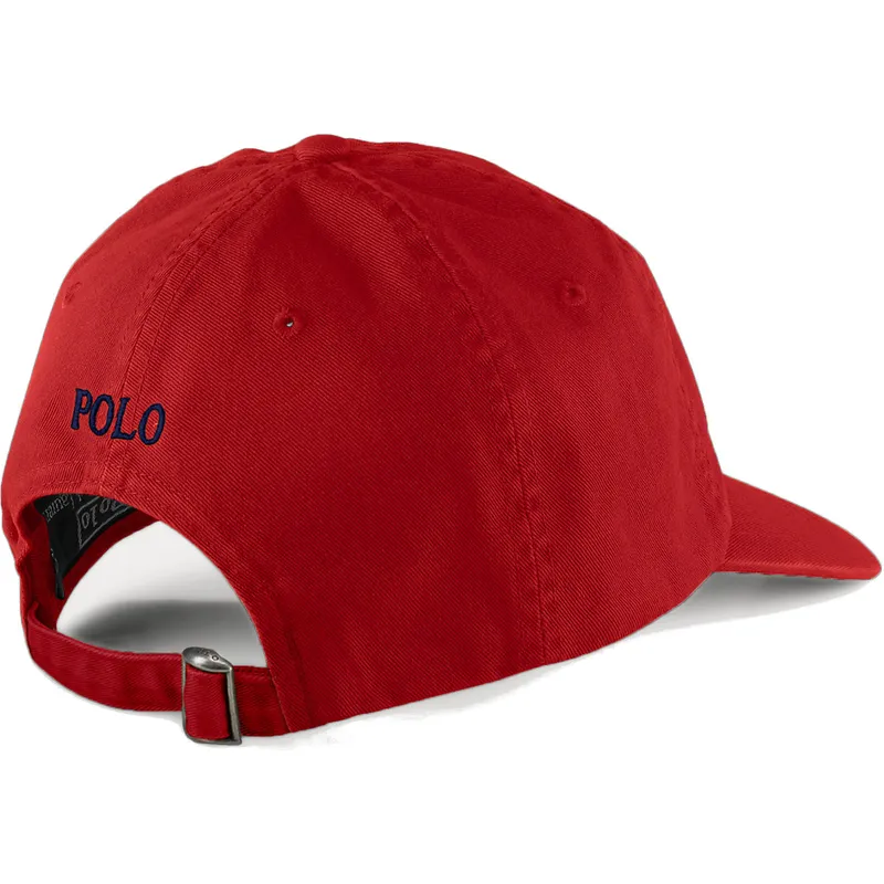 lippikset-kaareva-punainen-saadettava-nauha-cotton-chino-classic-sport-polo-ralph-lauren lippikset-kaareva-punainen-saadettava-nauha-cotton-chino-classic-sport-polo-ralph-lauren